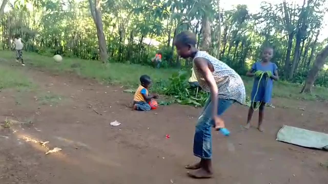 Our kids out playing