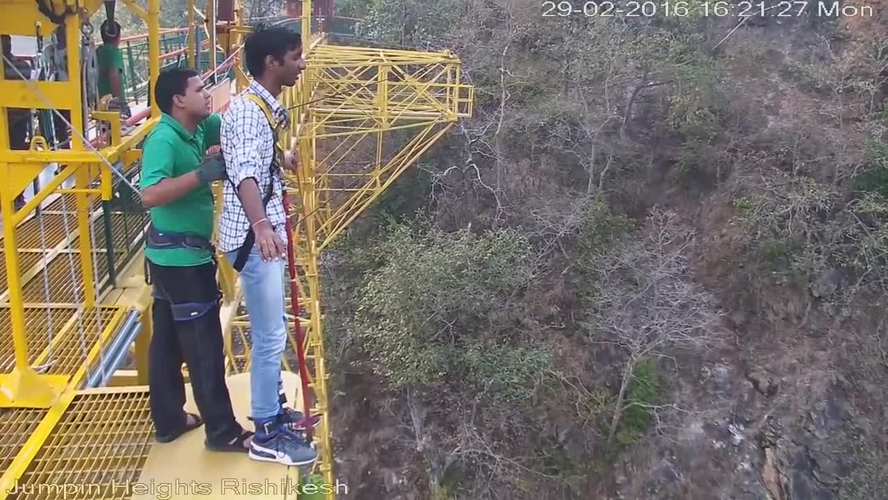 Watch this before Doing Bungee Jump #funny #india #rishikesh #bungeejumping