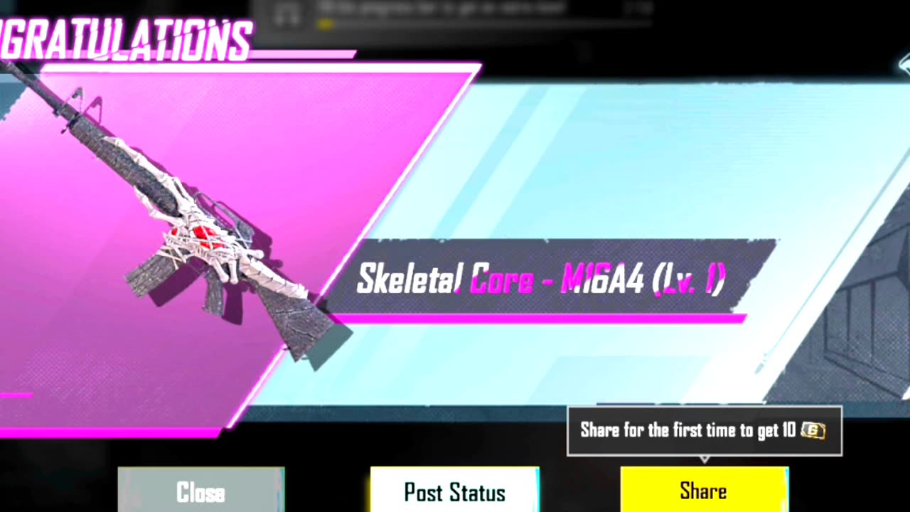 M16a4 skeleton skin