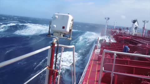 Ships in Storms | 10+ TERRIFYING MONSTER WAVES, Hurricanes & Thunderstorms at Sea