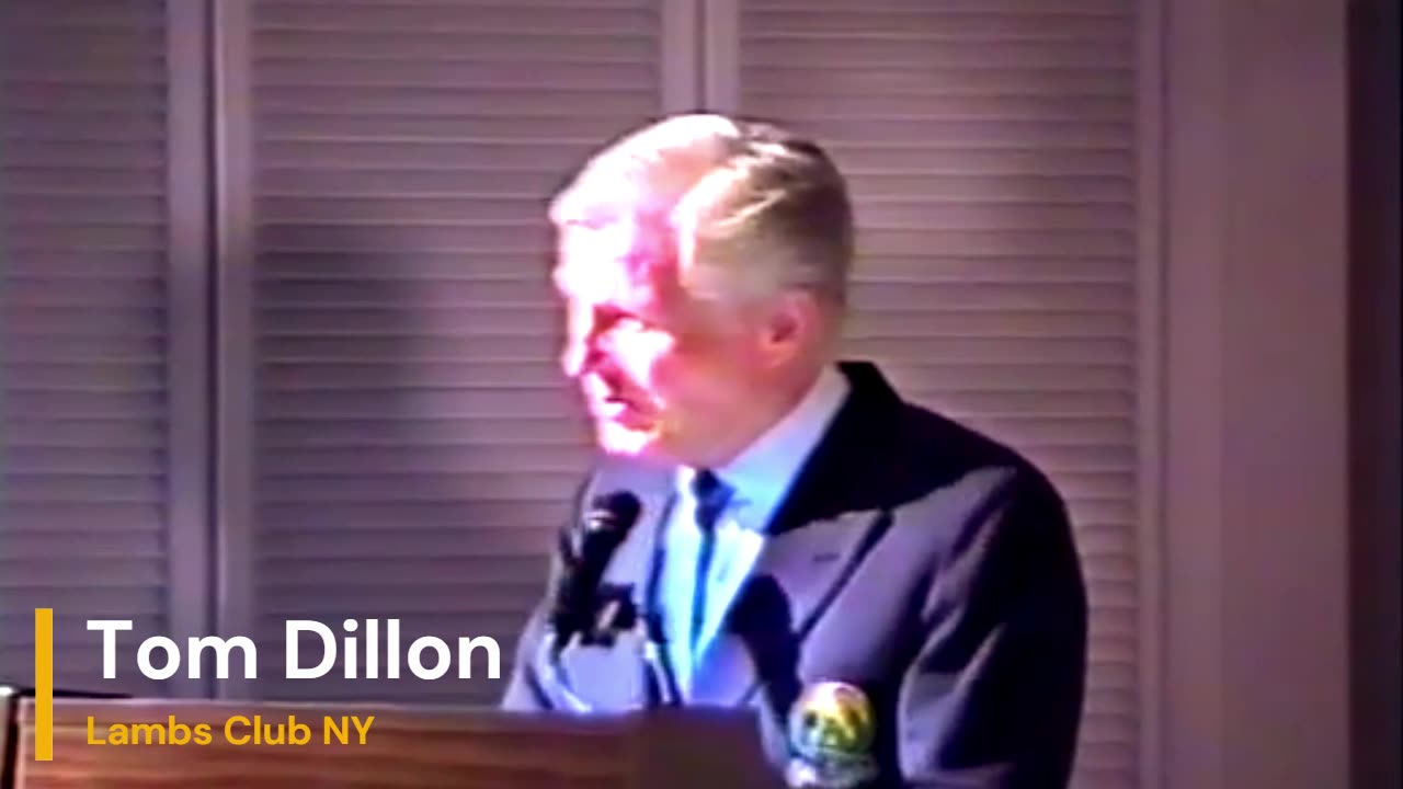 Tom Dillon Shepherd Emeritus of the Lambs Club Tells Show Business Stories About the Club and Sings