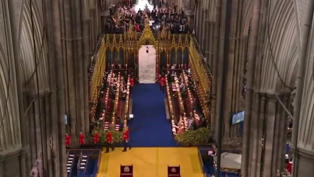 "Grim Reaper" looking figure makes appearance at Coronation