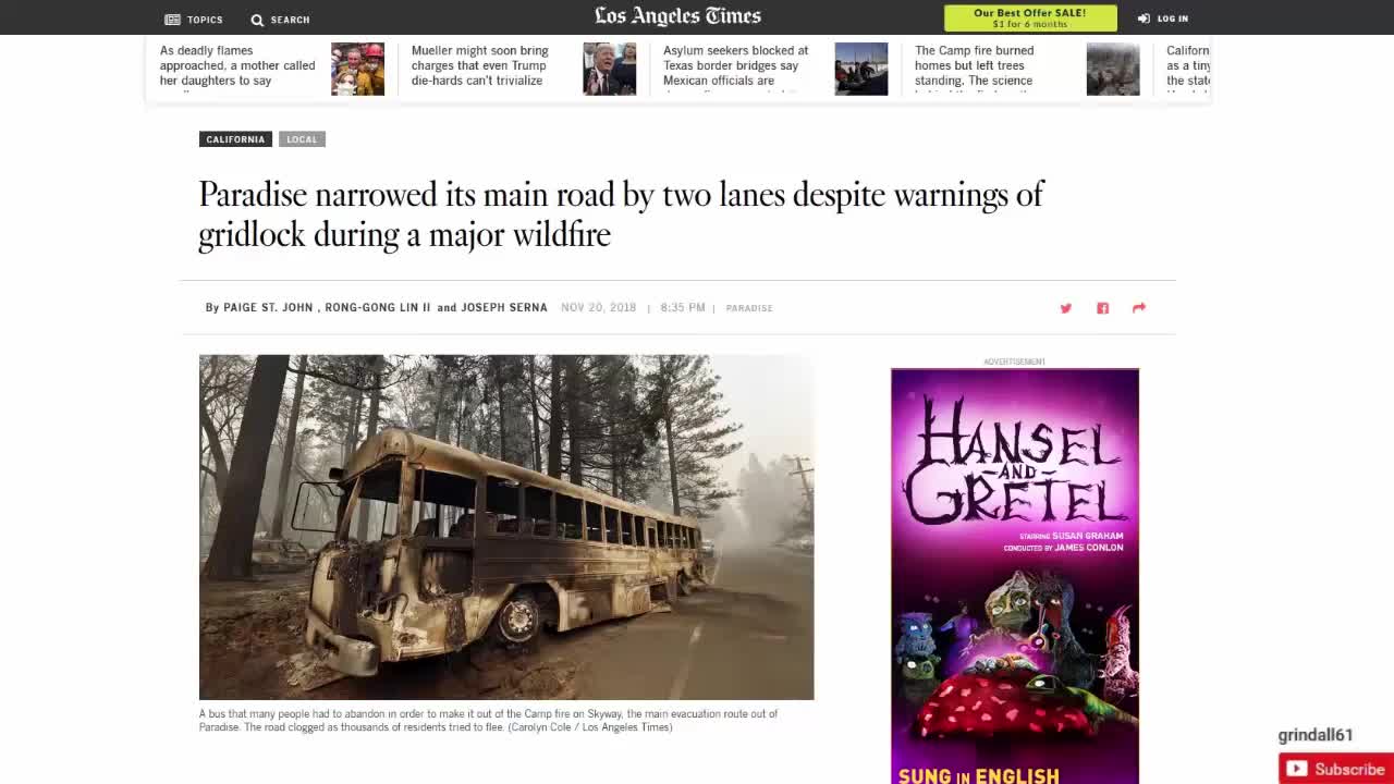 PEOPLE DIED IN THE PARADISE FIRE BECAUSE AGENDA 21 ROAD PLANNING ...