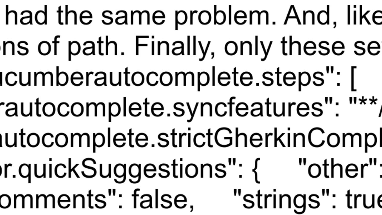 quotCucumber Full Supportquot extension in VS code and I39m facing configuration issues