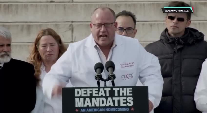 Dr. Pierre Kory Speaks at the Defeat the Mandates Rally in DC