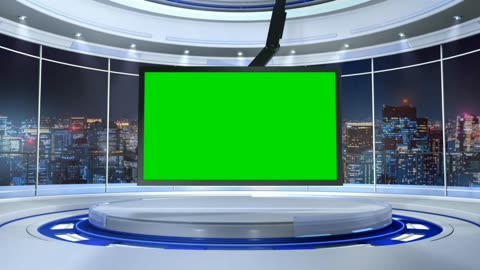 News channel Green screen