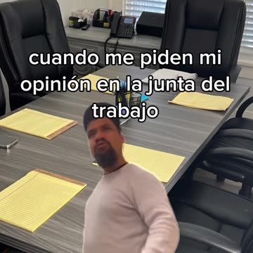 Cuando me piden mi opinión en la junta del trabajo
