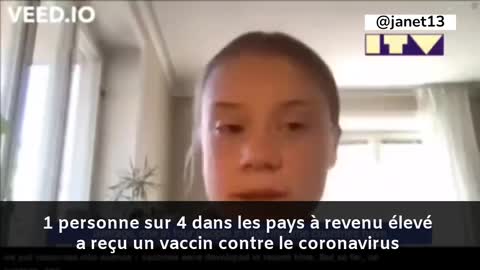 Greta vante les vaccins covid et déplore "l'inéquité vaccinale" concernant les pays en développement