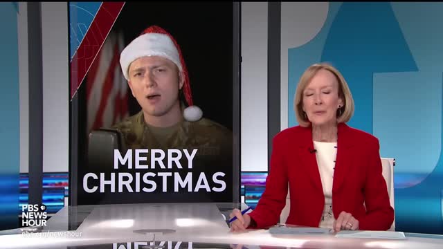 U.S. service members sing classic Christmas carol ‘What Child is This?'