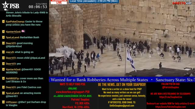 2022-02-14 07:00 EST - Patriots Soapbox AM: with LadyRWB , MykelJaye & DD