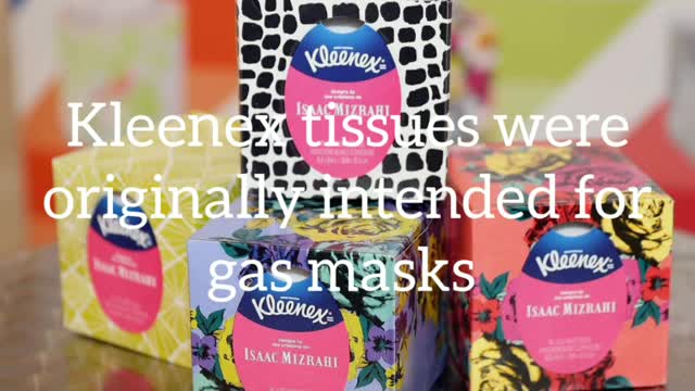 Did You Know? Kleenex tissues were originally intended for gas masks || FACTS || TRIVIA