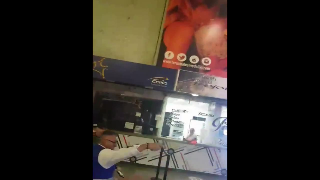 Confrontation Of Colombian Taxi Drivers