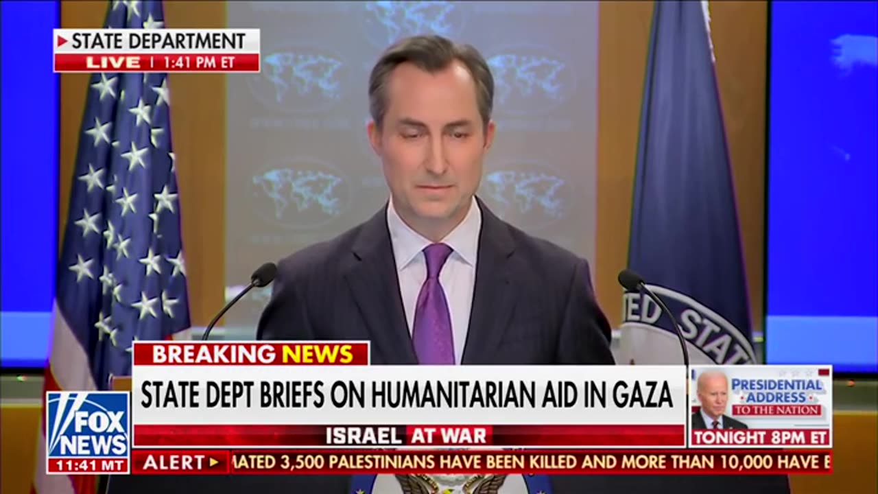 State Department Spokesman Demands Israel Allow Aid For Gaza, But Admits Hamas Could Steal It