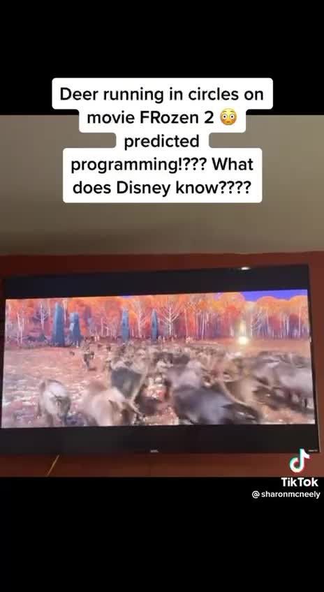 Predictive programming by Disney. Animals running in circles. Disney knows.