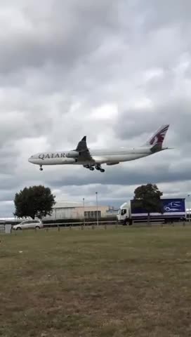A rare visit of a Qatar Amiri Flight A340-300 arriving into London Heathro