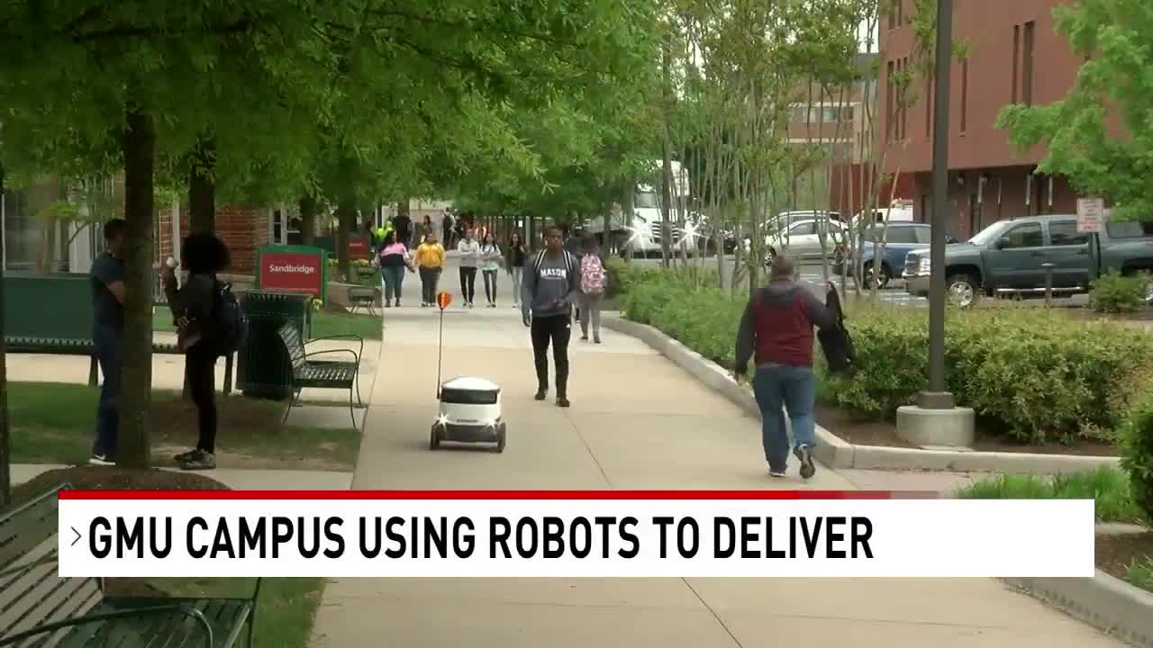 Robot food delivery at George Mason could become the future