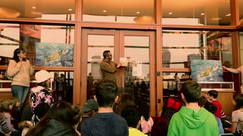 Kirk Cameron Library Reading 