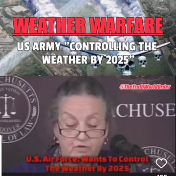 Usa airforce wants to control the weather
