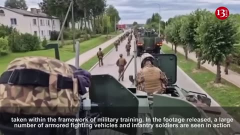 Latvia gathers troops on Belarus border- Large number of equipment, soldiers moving towards border