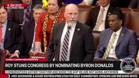 Chip Roy Stuns Congress By Nominating Byron Donalds For Speaker In House Shocker