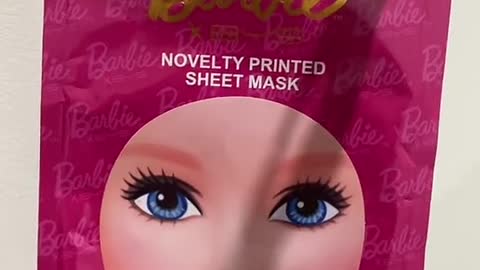 Barbie Sheet Mask Looks Ridiculous