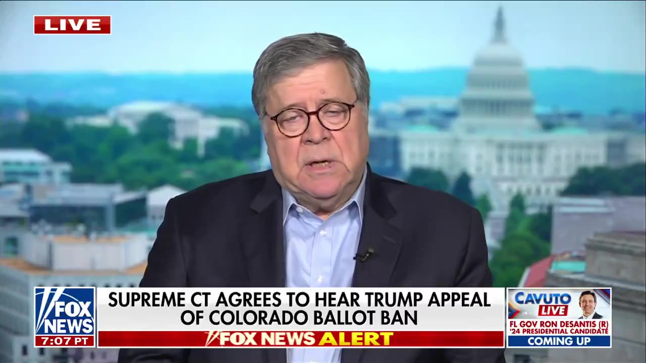 Bill Barr on Trump appealing Colorado's ballot ban