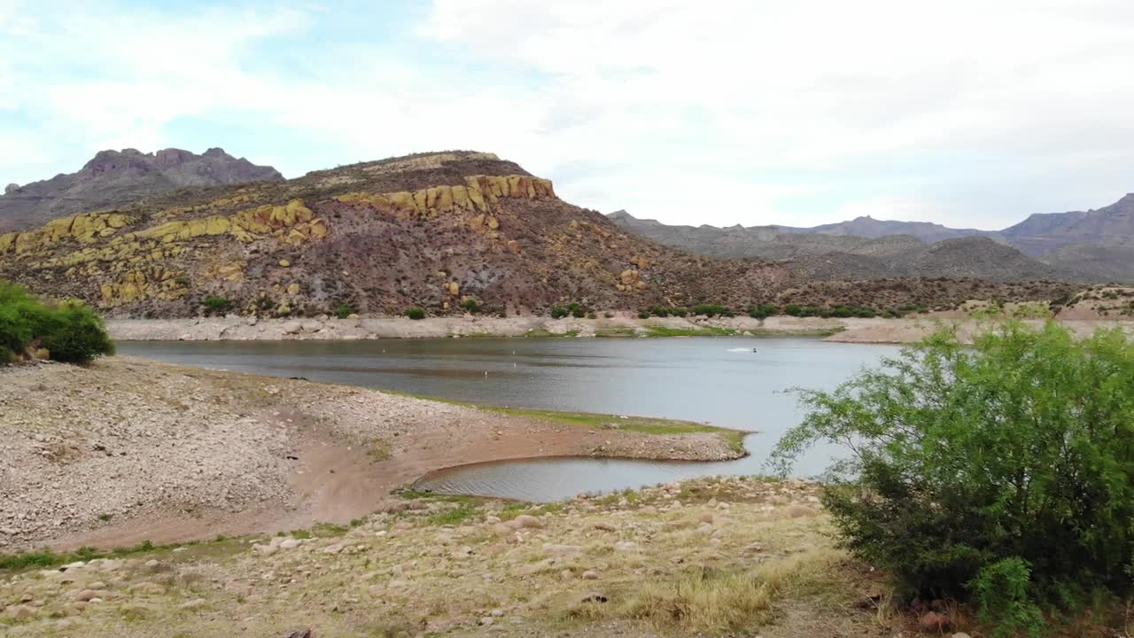 Aerial Arizona Over SB Cove at Bartlett Lake