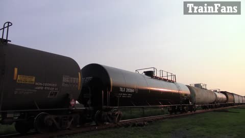 CN 2714 & CN 2334 Engines Manifest Train Eastbound In Ontario