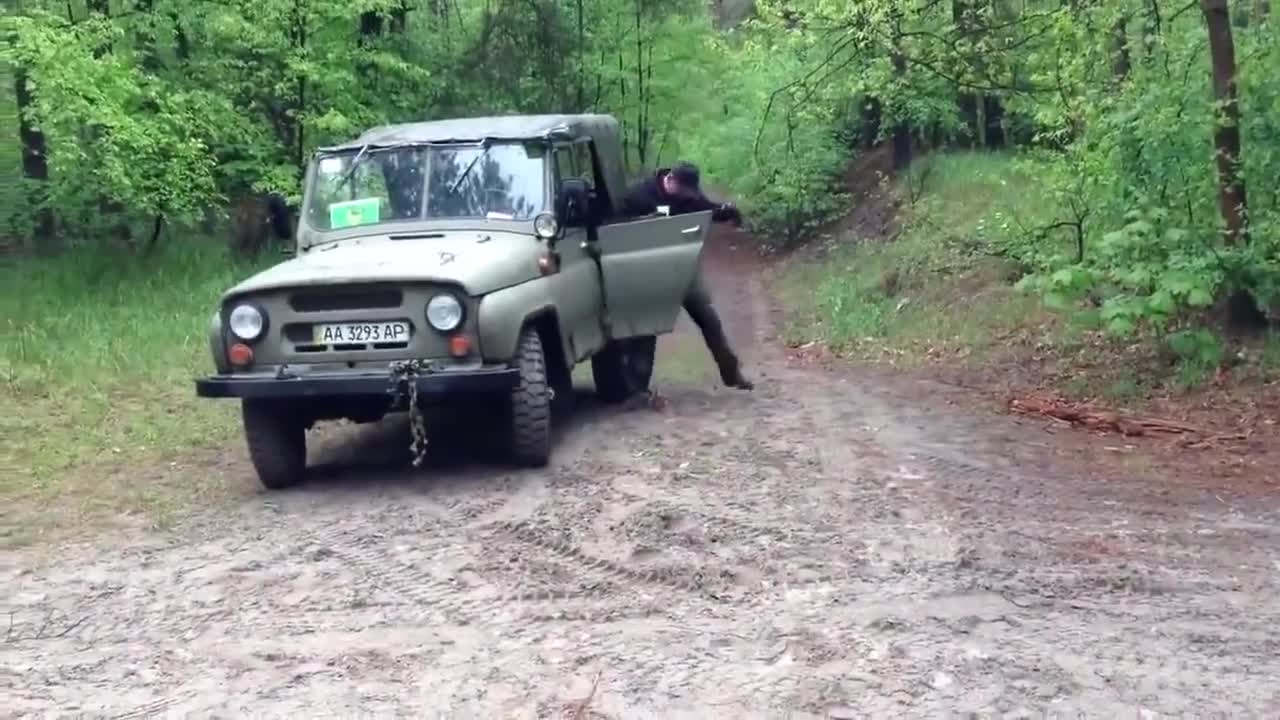 Friendly Squirrel Follows Soldiers