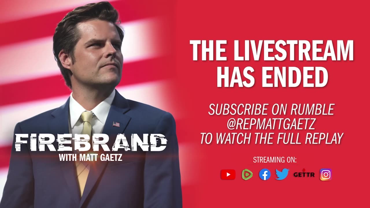 Episode 101: ATF Director Melts (feat. Rep. Tim Burchett)– Firebrand with Matt Gaetz