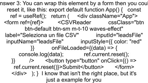How to deleteclean a loaded data after an event