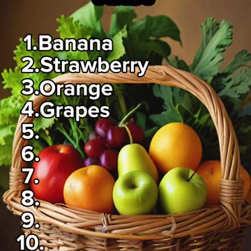 Can you name all of these fruits?