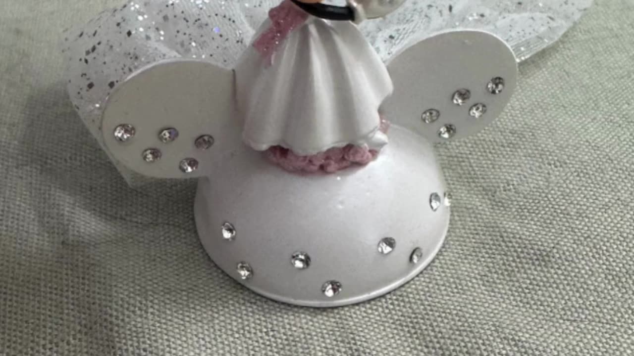 Disney Parks Minnie Mouse Bride Wedding Hat Ornament #shorts