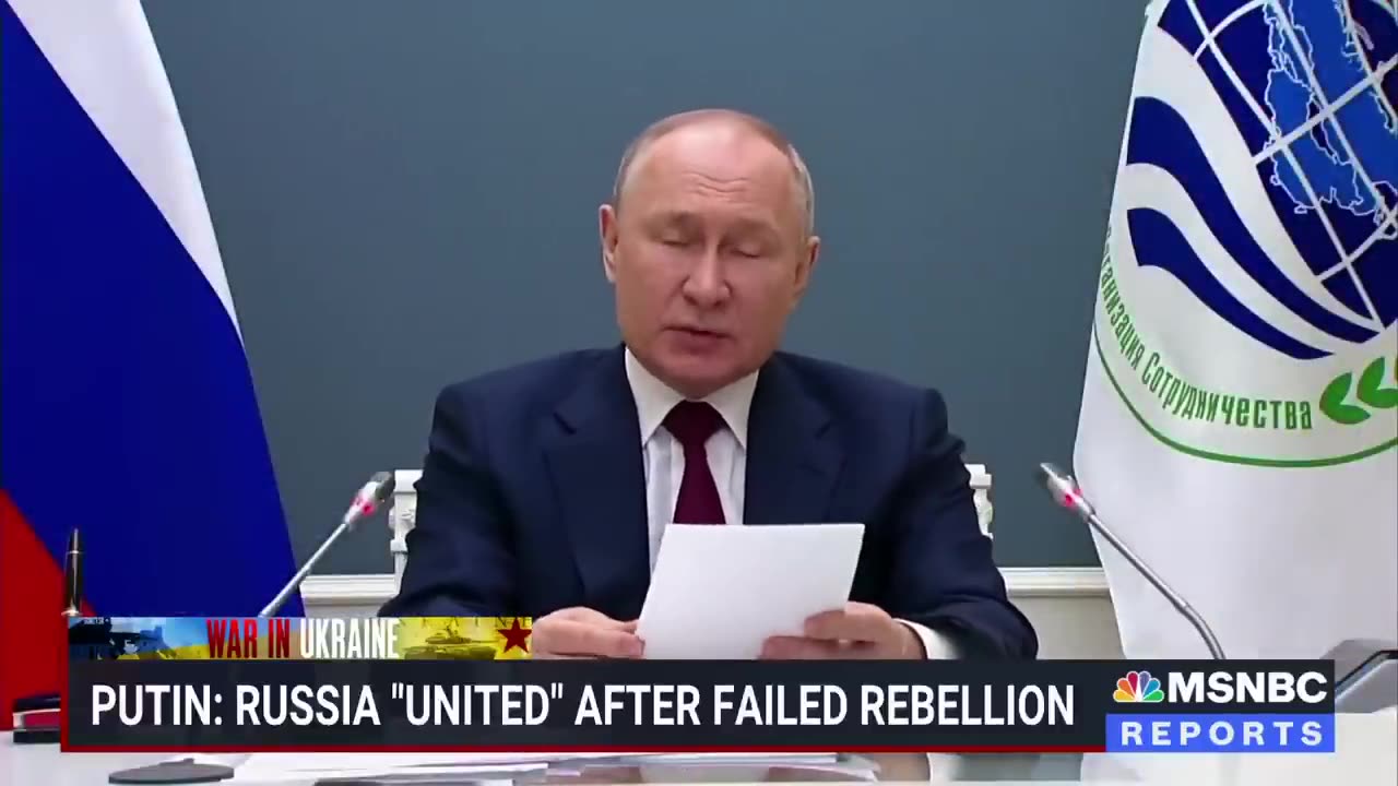 Putin speaks out on Wagner rebellion as Prigozhin appears to call for support