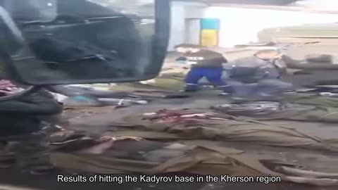 ️Results of hitting the Kadyrov base in the Kherson region