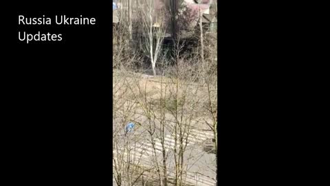 Columns of Russian military equipment in Kherson.