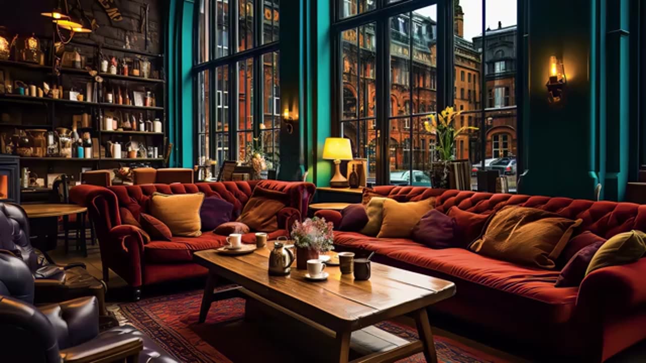 Slow Smooth Piano Jazz Music at Luxury Coffee Shop ❄ Background Instrumental to Relax, Study, Work