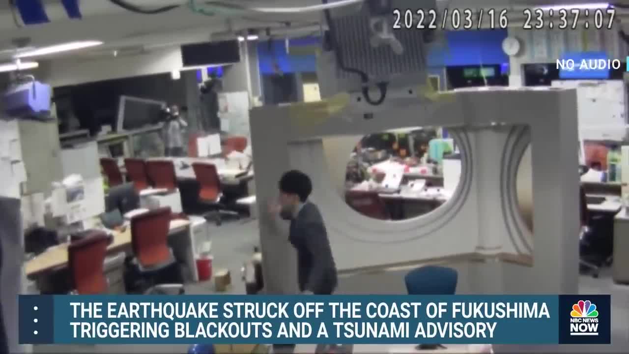 Watch: Newsroom in Japan Experiences 7.3-Magnitude Earthquake