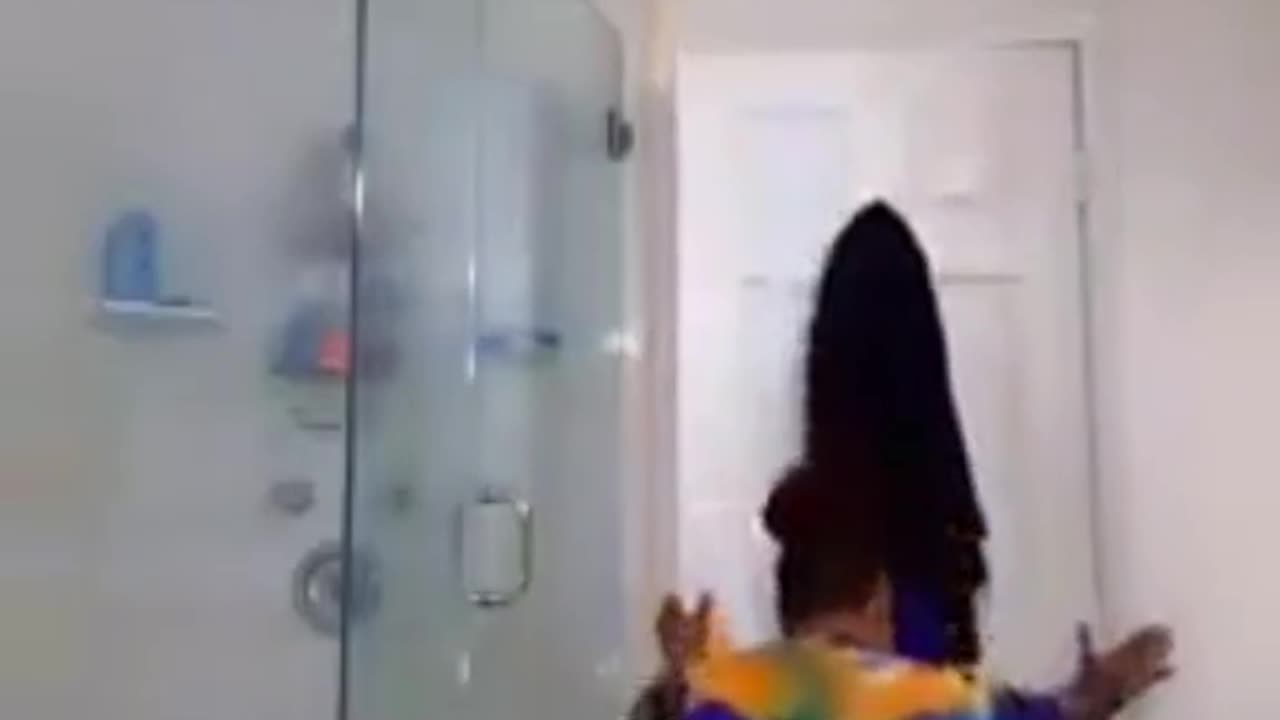 No banheiro