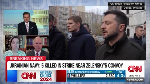 Russian missile strikes near Zelensky’s convoy