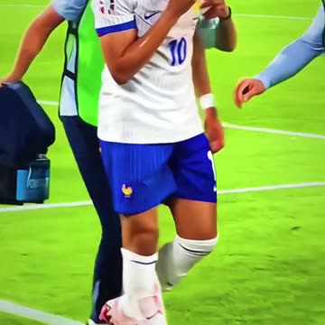 Kylian Mbappe broke his nose during the game