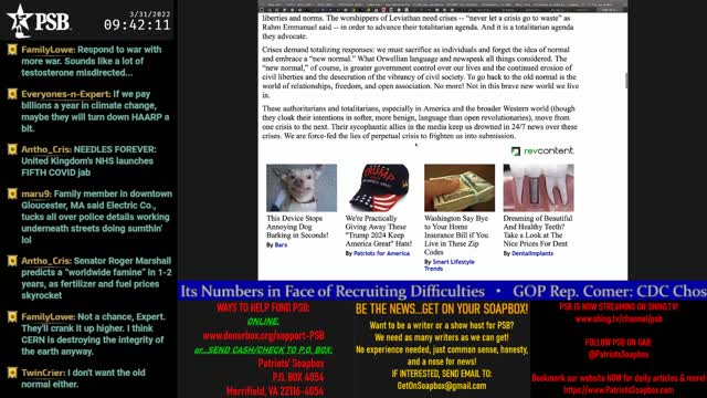 2022-03-31 09:07 EDT - Straight Shootin': with Thumper