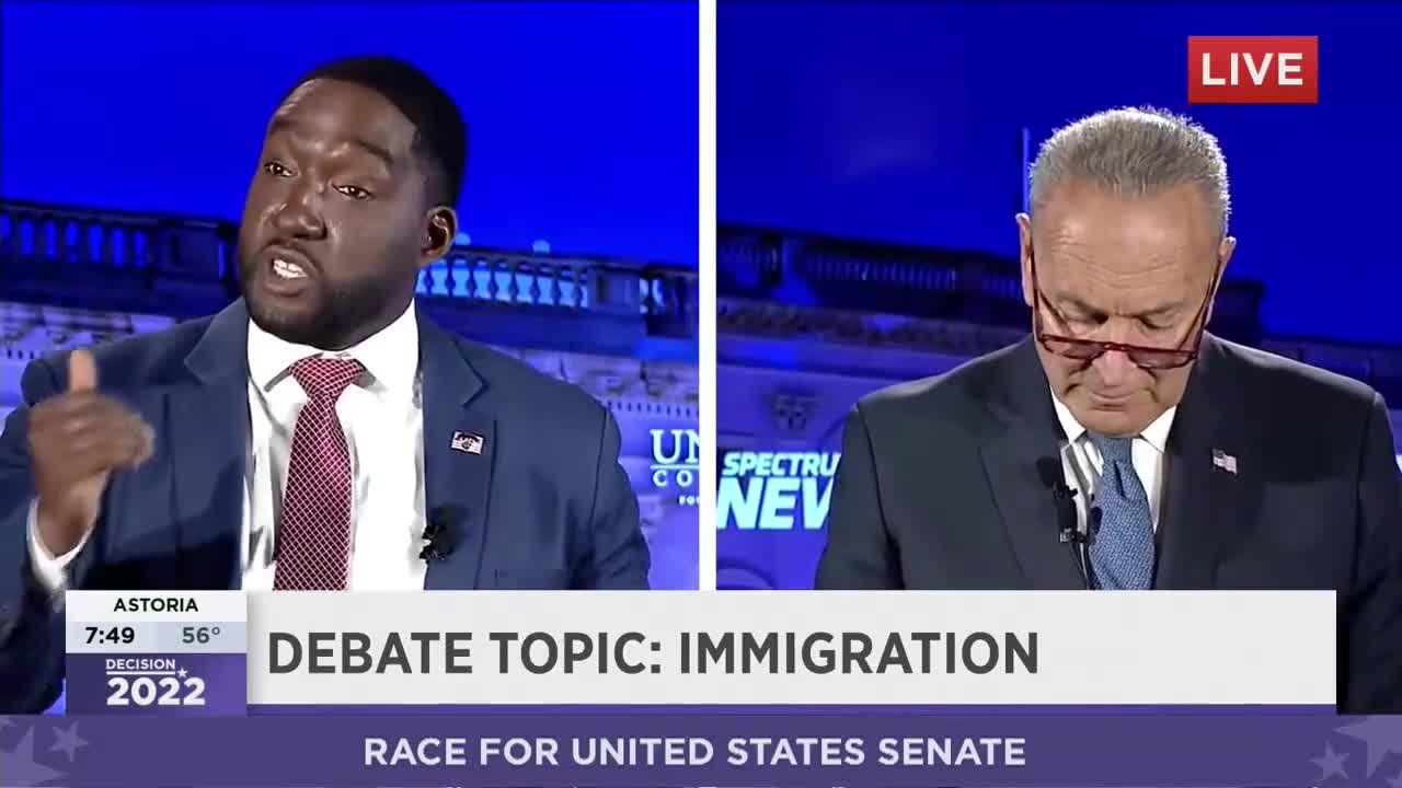 Chuck Schumer's Opponent Drops EPIC Truth Bomb During Debate