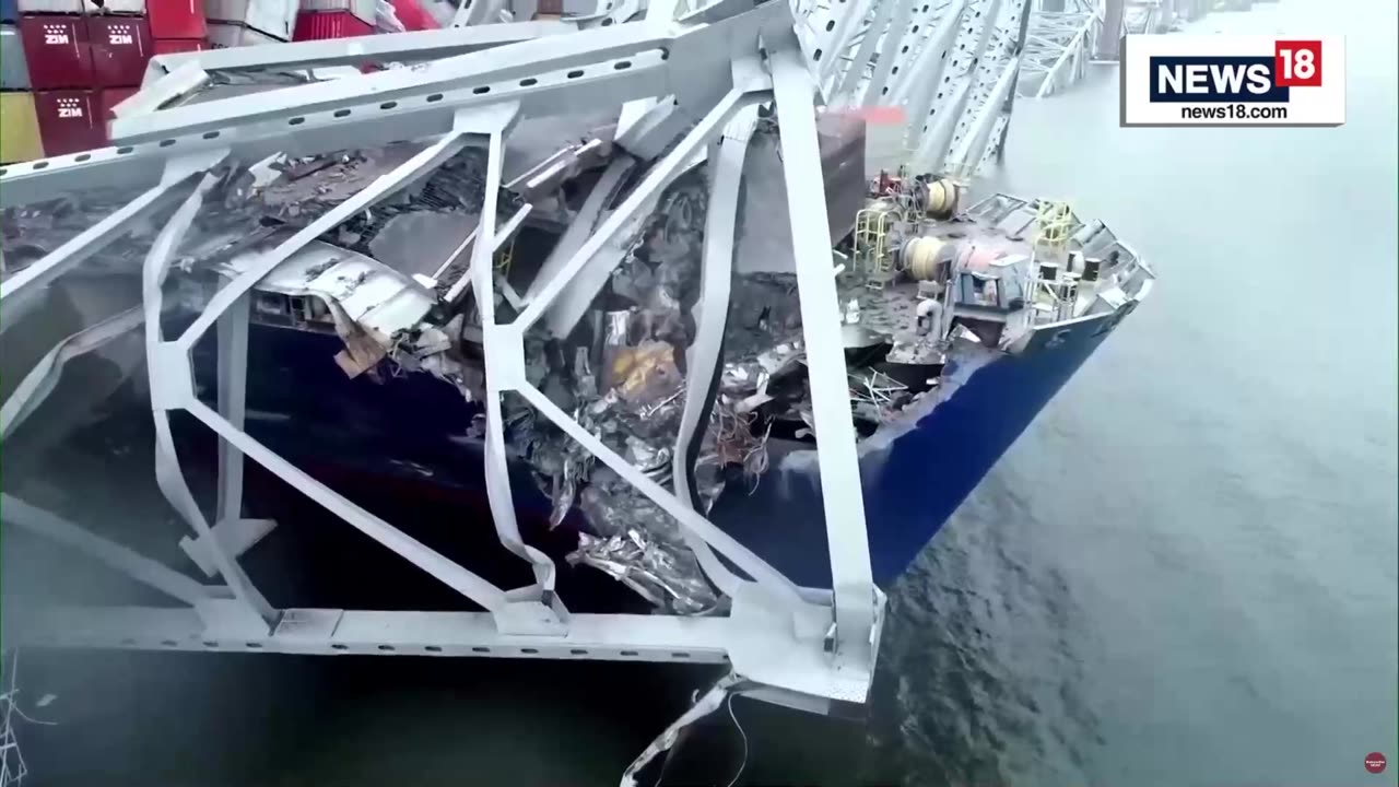 Baltimore francis scott bridge Collapse and Damage