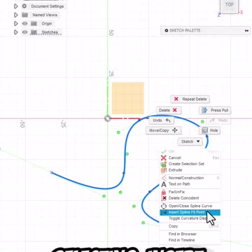 Fusion 360: Fit Point Spline Tool