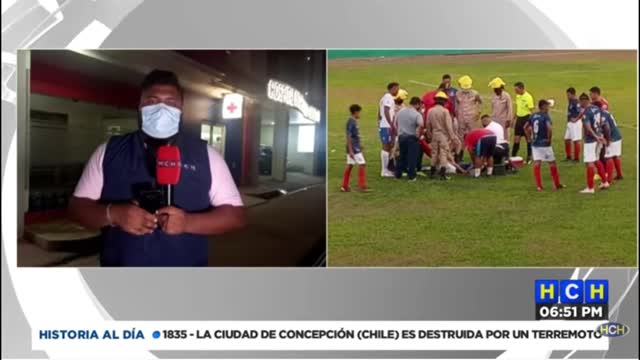 Soccer player suffers respiratory arrest in the middle of the Honduran Ascent League match