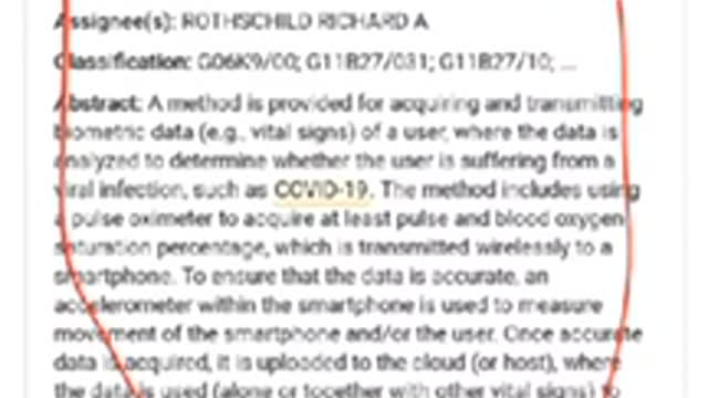 PubChem - Rothschild has the patent on Covid Test 2015