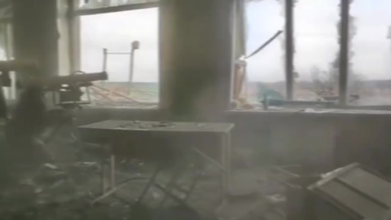 Ukrainian Fires WireGuided Missile Out of Window in Bakhmut