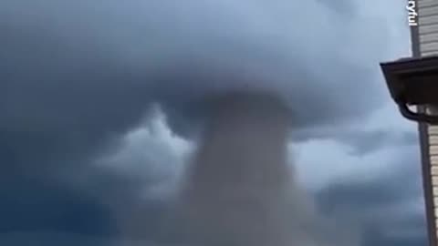 TWISTER! Canadian Man Captures MASSIVE Funnel Cloud Footage