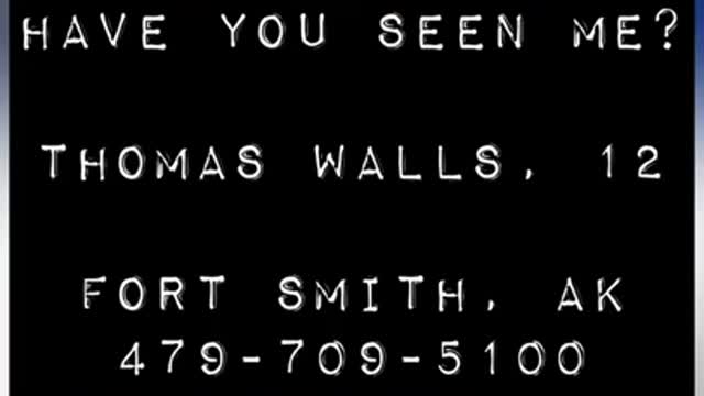 500,000 kids a year go missing in the US, Thomas Walls, 12, is now one of them.